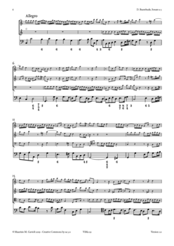 D. Buxtehude, Sonate a 3 - Score sample
