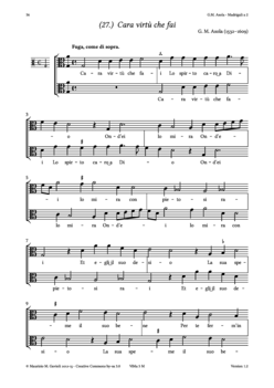 G.M. Asola, Madrigali a 2 voci - Score sample